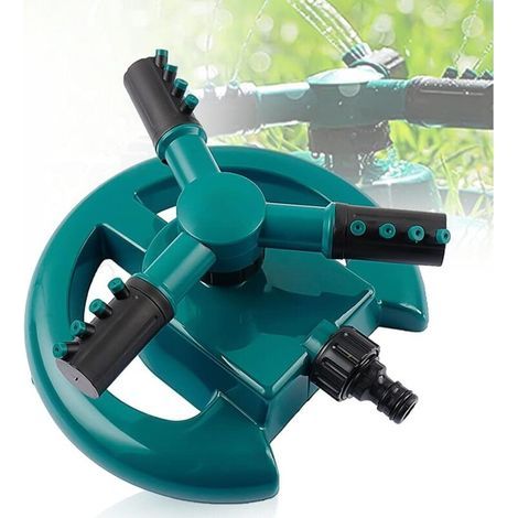 Arroseur, Arroseur Rotatif ,Arroseur de Jardin Automatique Rotatif à 360 ° 3 Bras Réglable pour Jardin et Irrigation de Pelouse (1/5)