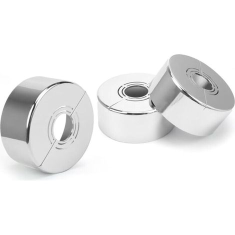 Rosace robinet 3 pièces – Cache tuyau pour robinets de douche – 3 tailles 20/25/33mm – Matériau durable haute température (1/4)