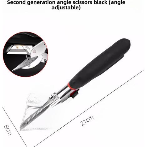 Irovami Ciseaux angle goulotte 2ème génération – 45°/90°, pince U, scellement bords – Idéal pour travail bois, menuiserie, atelier (1/5)