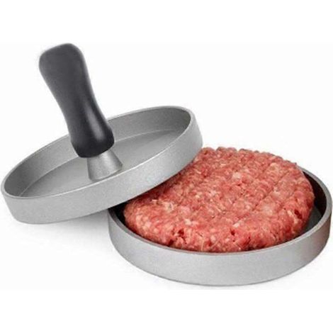 Presse à hamburgers, presse à galettes, moule à galettes, fabriqué en aluminium moulé sous pression et plaqué avec un matériau antiadhésif et de sécurité alimentaire, (1/4)