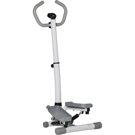 Stepper per casa con display LCD, altezza regolabile, metallo e ABS, 55 x 53 x 118-128 cm, MODENUIT (1/5)