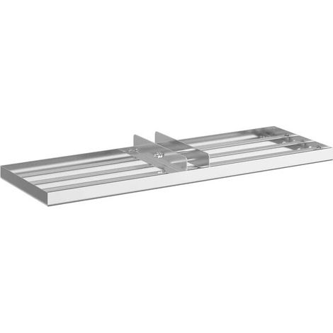 râteau de nivellement de jardin en acier inoxydable argenté (1/5)