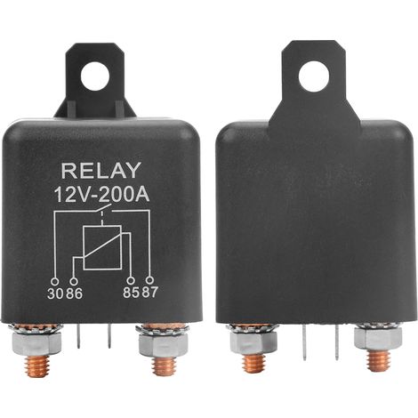 WM686 12V 4-Pin Anlasserrelais, Hochleistungs-Kfz-Ein/Aus-Schalterrelais RL/180 200A (1/5)