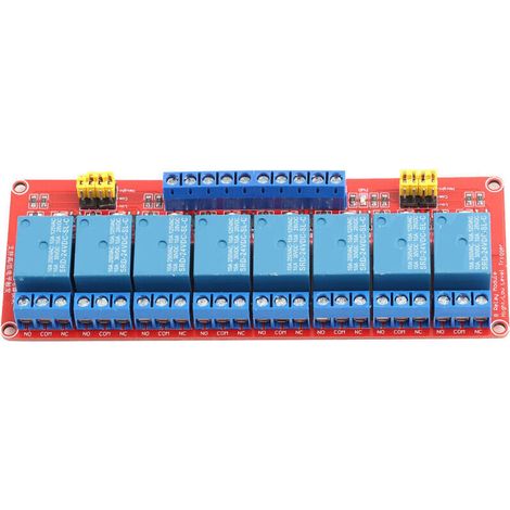 ❥❥24V 8-Kanal Optokoppler-Relaismodulplatine mit hoher und niedriger Triggerung: Stabile Leistung, leistungsstarker Treiber, fehlertolerante Stromversorgungsoptionen und