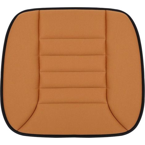 Autositzkissen aus Memory-Schaum, ergonomisch, mit langsamer Rückstellkraft, rutschfest, atmungsaktiv, dick, für alle Jahreszeiten geeignet, universeller Schutzbezug, gelb (1/5)