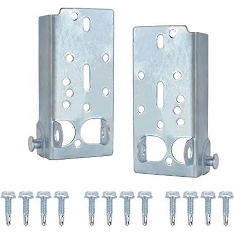Supports de levage inférieurs pour porte de garage avec rouleau à tige de 7/16 po (1/5)