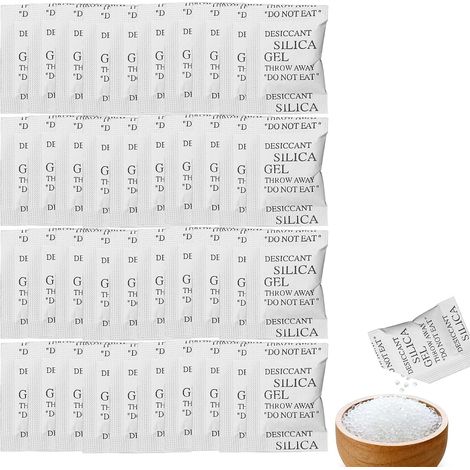 Sachets de Gel Silice,40pcs Sachet Anti Humidité,Silica Gel Sachet,10g Sachets DéShydratants Absorbeur d'humidité,Déshydratant Gel de Silice,Sachet Déshydratant,Gel de Silice Sachet Anti Humidité (1/5)