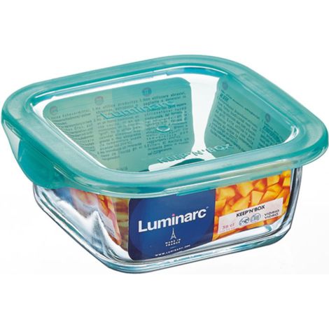 FIAMBRERA DE VIDRIO CUADRADA CON TAPA LUMINARC 117CL (1/3)