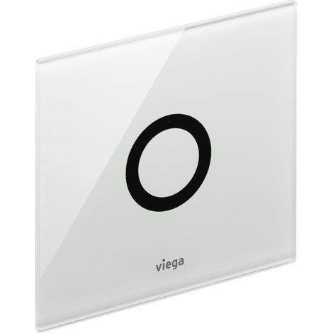 Plaque de recouvrement 8351.8 en verre clair/gris clair de 150 x 140 mm