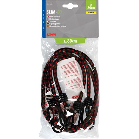 Corde elastiche slim - Ø 8 mm - 2x80 cm