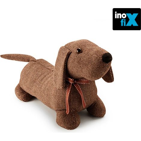 Textil-Türstopper 1kg Hund braun INOFIX
