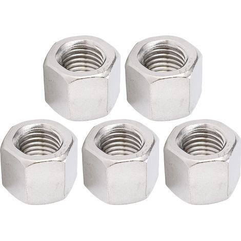 5 Pièces Écrous d'Accouplement Hexagonaux Acier Inoxydable M16 Anticorrosion Kit Solide (1/5)