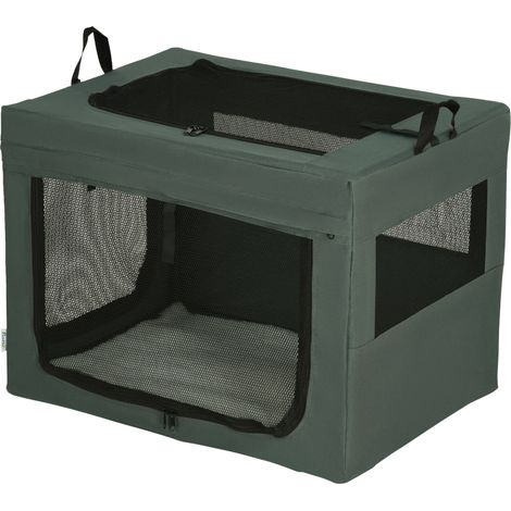 69cm Pet Carrier, with Cushion, for Miniature Small Dogs - Grey (1/5)