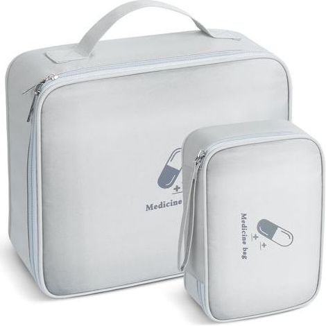 Leeres Erste-Hilfe-Set, 2-teilige wasserdichte Reiseapotheke mit großem Fassungsvermögen, Aufbewahrungstasche für Medikamente für Zuhause, Büro und Reisen (1/5)