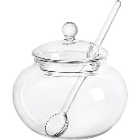 Sucrier en verre avec cuillère (1/5)