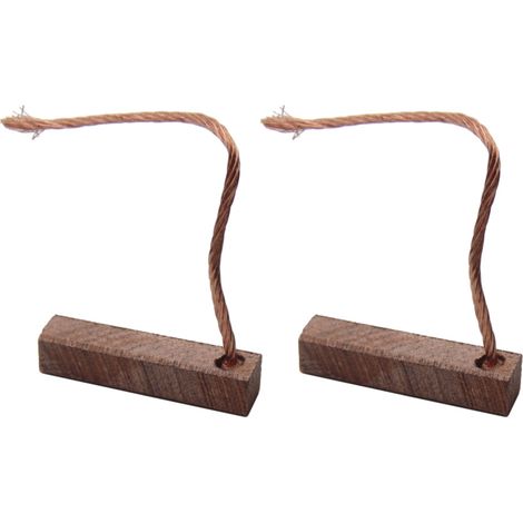 2x Trade-Shop Bronzekohlen Kohlebürsten 4x4x18mm für KFZ Motoren / große Leitfähigkeit / geringer Übergangswiderstand / hohe elektrische Belastbarkeit (1/2)