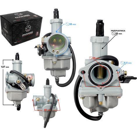 Carburatore PZ26, 125cc 4T, p.20mm, starter a leva (1/4)
