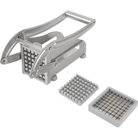 Machine de découpe de pommes de terre et légumes en acier inoxydable, avec pieds antidérapants (1/5)