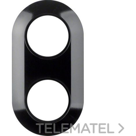 Berker Marco doble negro en duroplástico 151x80 mm