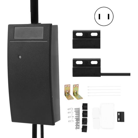 Contrôleur d'ouverture de porte de garage WiFi, interrupteur à distance avec minuterie, compatible Alexa/Google Home/Tuya, 100-240V, prise US. (1/5)