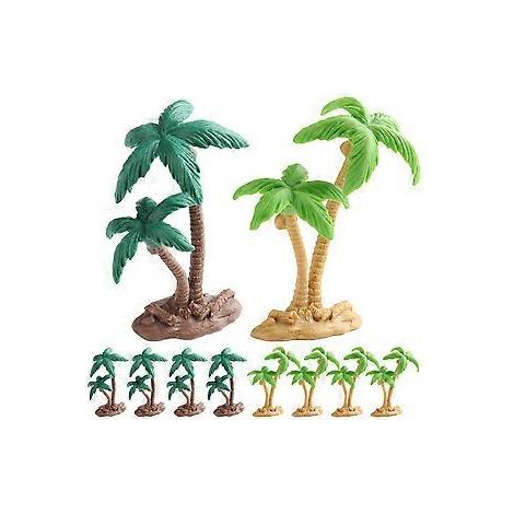Lot de 10 mini cocotiers miniatures pour décor ferroviaire et paysage à monter soi-même