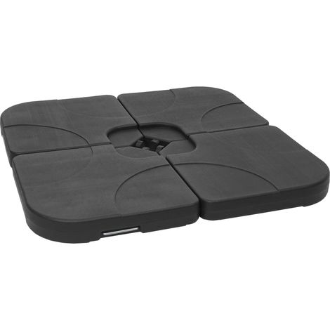 Porte-parasol HWC-F78, support pour parasol déporté/marché, pour croix de pied, à remplir jusqu'à 100kg