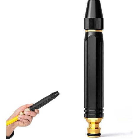 1 Pièce Embout Tuyau Arrosage Haute Pression Type Tétine, Jet Puissant Réglable, Pour Jardin, Terrasse, Nettoyage Auto (1/5)