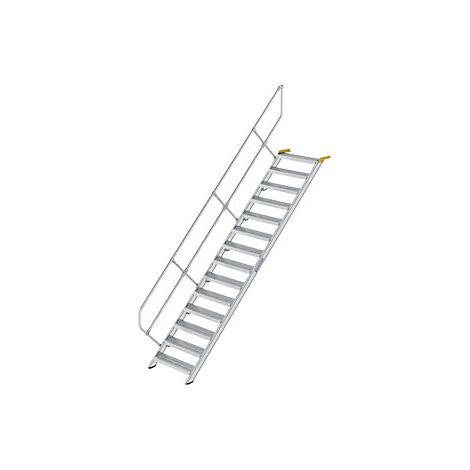 Escalera industrial peldaños de chapa de acero perforada (1/3)