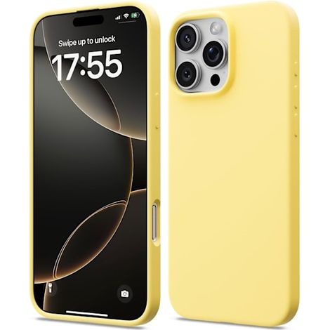 Coque en silicone liquide compatible avec l'iPhone 17 Pro Max 6,9 pouces, ultra-fine, antichoc et souple, protection intégrale et légère, rouge. (1/5)