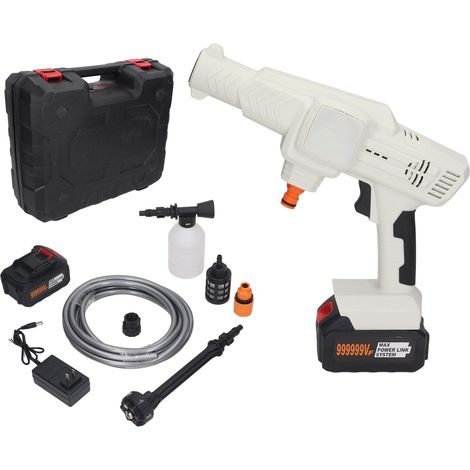 Lanceur haute pression sans fil pour voiture, pistolet de nettoyage à batterie lithium, compatible BL1815 BL1520 BL1830 BL1840, prise US 100‑240V (1/5)