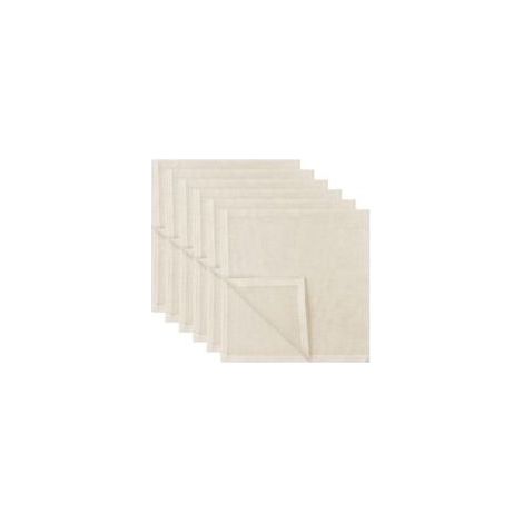 6er-Pack Ösen-Käsetücher, 50 x 50 cm, Baumwollgewebe, müheloses Filtern, Gaze, 100er Fadendichte, maschinenwaschbare Baumwoll-Käsetücher für selbstgemachten Käse, Fruchtsaft und Pudding. (1/5)