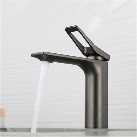 Rubinetto per lavello da cucina, rubinetto per bagno, rubinetto anticalcare per lavello da cucina, rubinetto per acqua calda e fredda con tubo di alimentazione dell'acqua da 60 cm. (1/5)