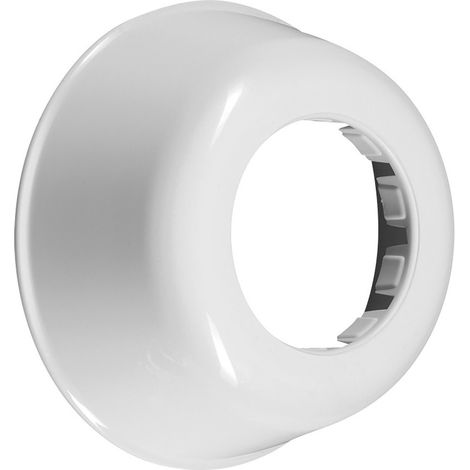 Rosace 78/40mm, hauteur 34mm, ABS/blanc