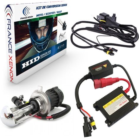 H4 bi-xénon - 8000°K - Slim Ballast - moto (1/4)