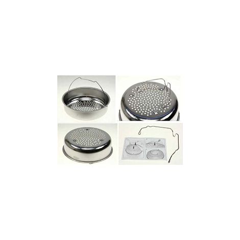 SEB – Panier vapeur inox 238mm avec support – Compatible cocotte minute – Idéal pour cuisson vapeur – Référence SS-980449