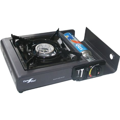 Cocina portátil de gas compacta 2,2 kW en acero inoxidable (1/2)