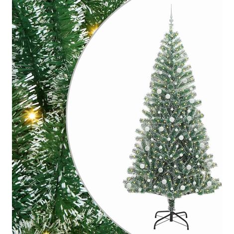 Arbre de Noël,Sapin de Noël artificiel floconné de neige avec lumière LED CFW86255 (1/5)