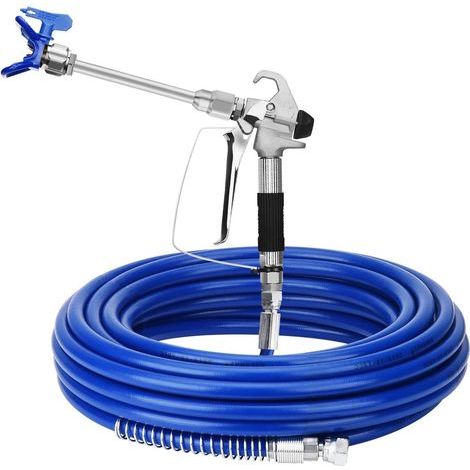 Kit de pistola pulverizadora sin aire de 3600 PSI – Manguera de pintura de 15 m – Boquilla de acabado liso 517 – Lanza de extensión de 20 cm (1/5)