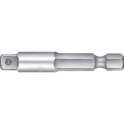 Wiha Rallonge pour clé emmanchée Quatre pans mâle, Six pans femelle 1/4" E6,3 (01935)