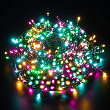 Guirlande Lumineuse Extérieure 50m 2000LEDs Blanche Chaude, Guirlande LED Etanche IP44 avec 8 Modes d'Eclairage, Guirlande Noël Decoration Exterieure et Intérieure pour Fête Soirée Mariage