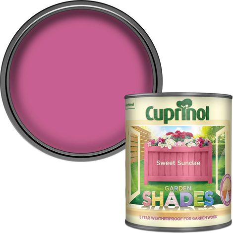 Cuprinol Garden Shades Sweet Sundae Exterior Wood Paint - 1 Litre