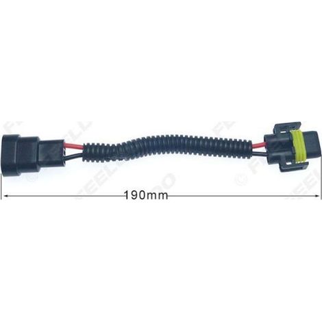 Adaptateur Câble Douille Lampe - 9005 Femelle vers H11 Mâle - 9006 Femelle vers H11 Mâle - 9012 Femelle vers H11 Mâle - Pour Voiture (1/5)