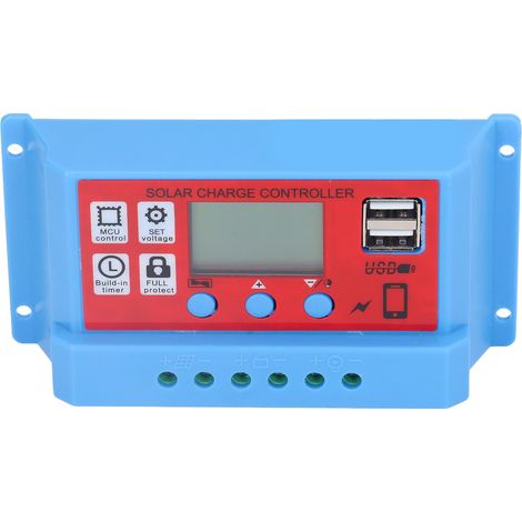 12V/24V Solarmodul-Laderegler, 3-stufiger PWM-Photovoltaik-Laderegler mit LCD-Display, 20A (1/5)