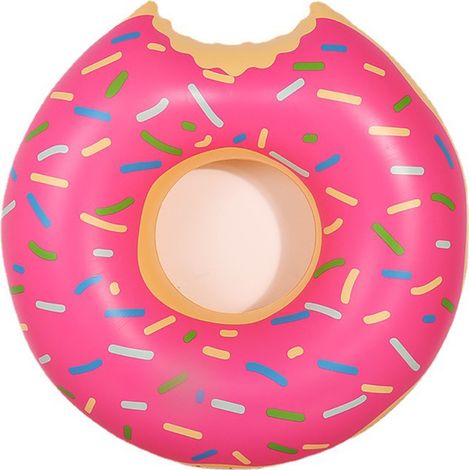 Bouée gonflable en forme de donut pour enfants, idéale pour la natation. (1/5)