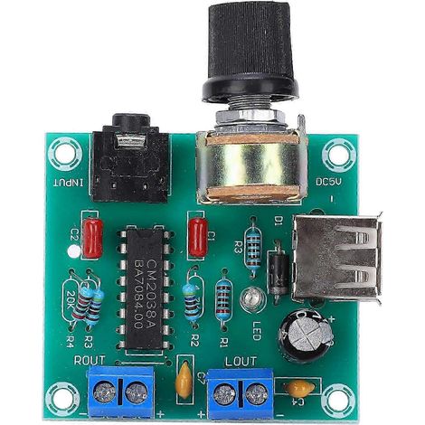 Module amplificateur USB avec protection thermique intégrée PM CM2038, circuit imprimé pour DC 2-6V, carte audio stéréo, faible consommation, idéale pour projets DIY électroniques (1/5)