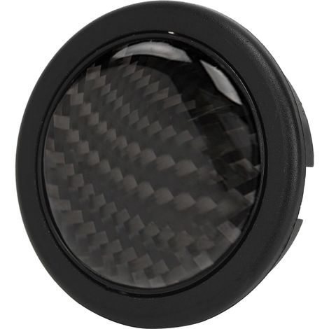 Bouton de klaxon de volant, Kits de boutons de klaxon externe en Fiber de carbone pour 6 boulons pour pièces modifiées de voiture automatique de volant (1/5)