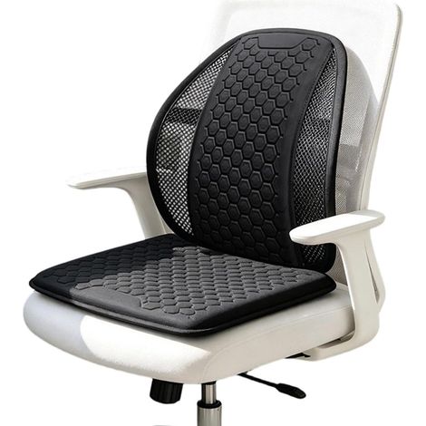 Coussin Rafraîchissant pour Siège – Auto Conducteur Lombaire Voiture, Support Véhicule, Conducteurs, Trajets Quotidiens Dépose Scolaire Ville Multipurpose Outdoor Indoor Utility (1/5)