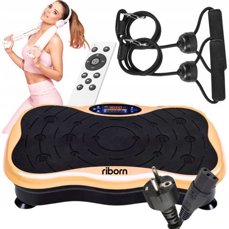 Plataforma vibratoria para entrenamiento corporal completo, masajeador vibratorio para fitness en Riborn (1/5)