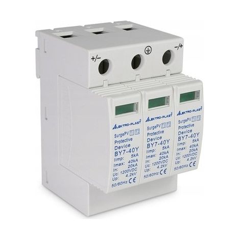 Parafoudre elektro-plast combtec p type t1+t2 1200VDC 12.5kA (1/3)