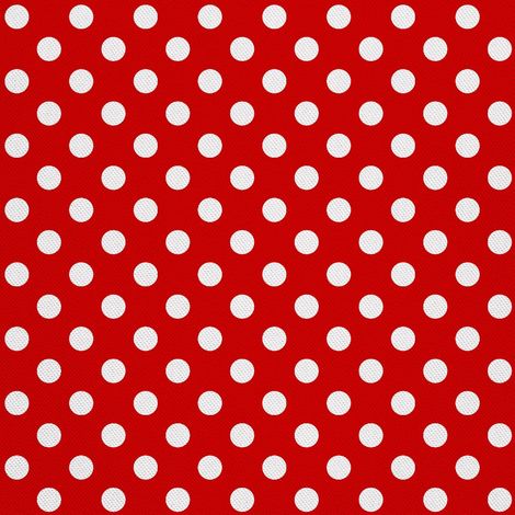 Tissu d'extérieur décoratif Oxford - Motif : Pois blancs sur fond rouge (1/5)